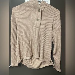 Beige Hooded Sweater